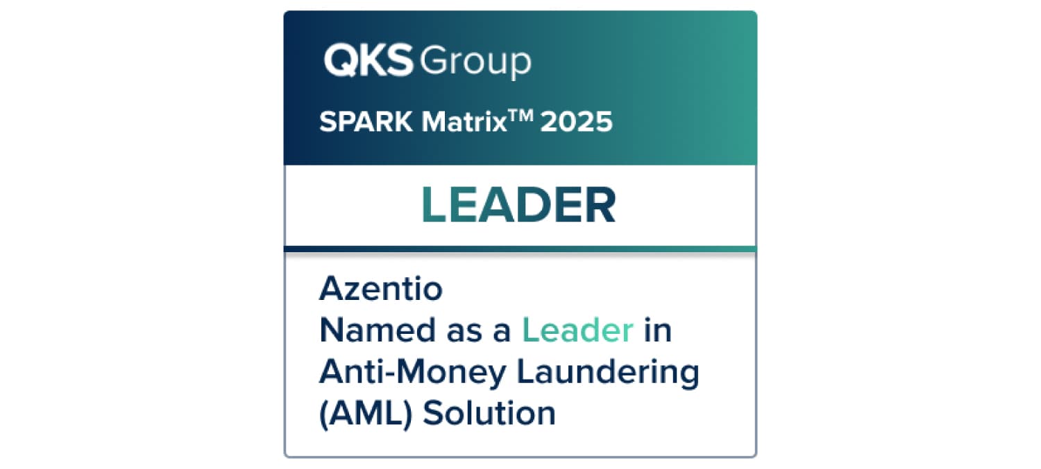 Azentio recognized as AML leader in SPARK Matrix™