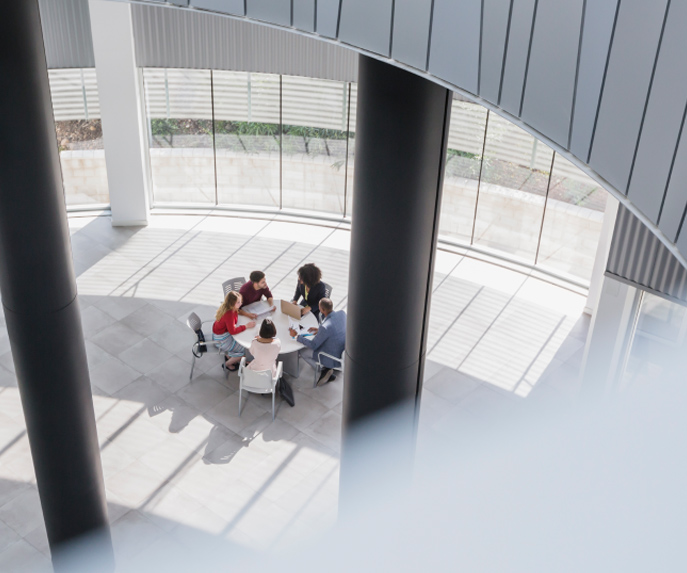 Empowered employees working at Azentio office