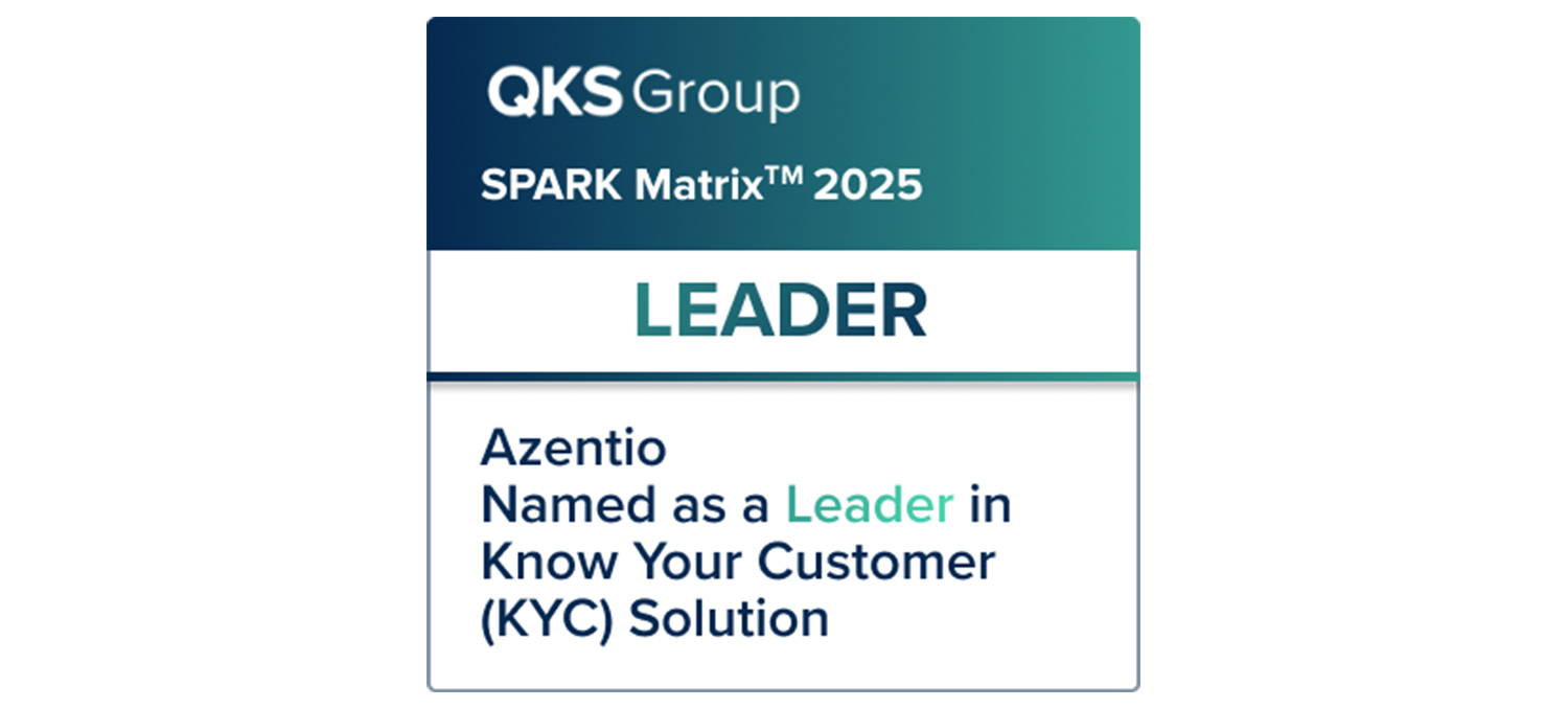 Azentio wins 2025 SPARK Matrix™ KYC leader title